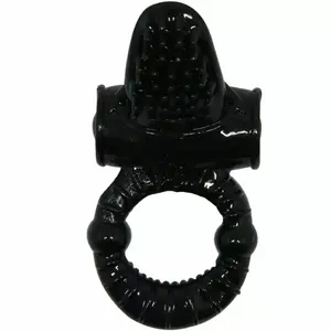 Vibrating Ring BAILE SWEET RING with Textured Rabbit D-219325, Stretchy Body-Safe Material