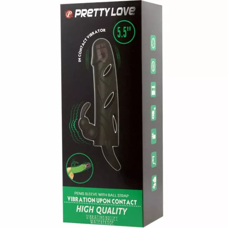 Насадка на пенис Pretty Love Силиконовая обложка 14 см 2.0 Photo 8