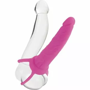 Strap-On CalExotics Silikona Rozā