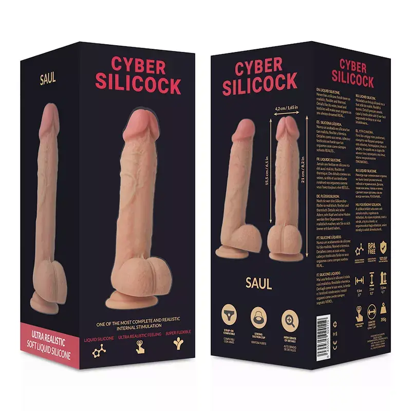 Страпон Cyber Silicock 15,5 см, 4,2 см Photo 8