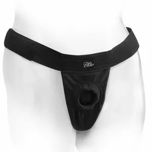 Страпон-гарнитура Pipedream Fetish Fantasy Elite Breathable Harness Black, регулируемая, совместима с большинством дилдо