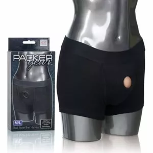 Strap-On CalExotics Packer Gear Bokseru Apakšveļa M/L Melna