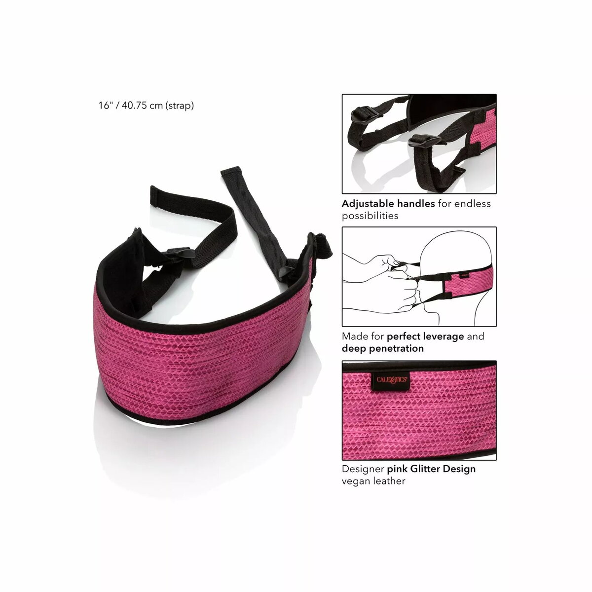 Бондаж California Exotics Tickle Me Pink BJ Strap Photo 4