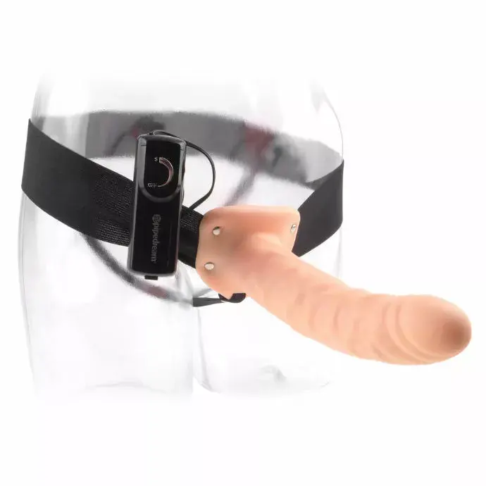 Pipedream Страпон 19 см вибрирующий полый ПВХ Photo 2