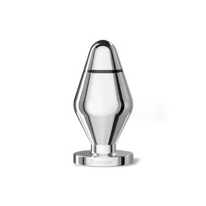 Anālais kociņš Mystim Little John S — metāla e‑stim butt plug, medicīniskā alumīnija, garums 9 cm, Ø 4 cm, svars 180 g