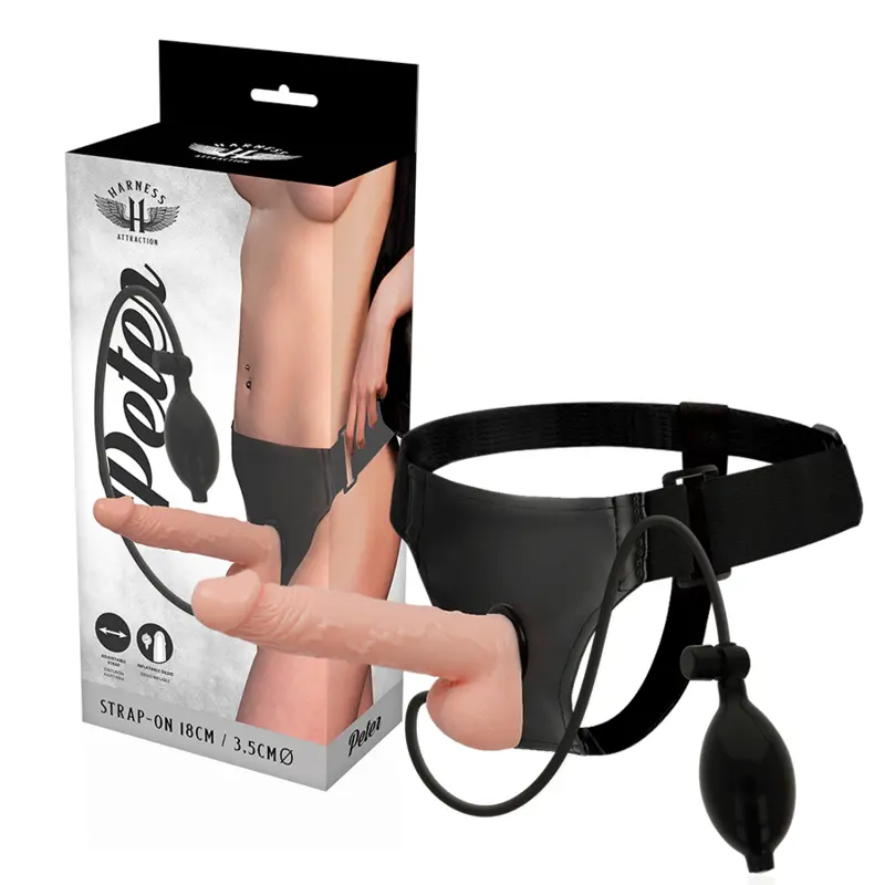Strap-On Harness Attraction Inflatable Penis 18
