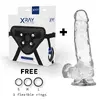 Strap-on x ray XRAY HARNESS + CLEAR COCK 18.5×3.8 cm Photo 2