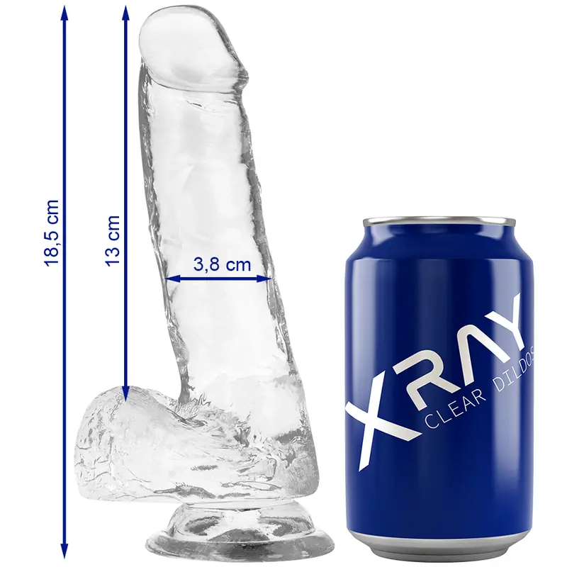 Strap-on x ray XRAY HARNESS + CLEAR COCK 18.5×3.8 cm Photo 6
