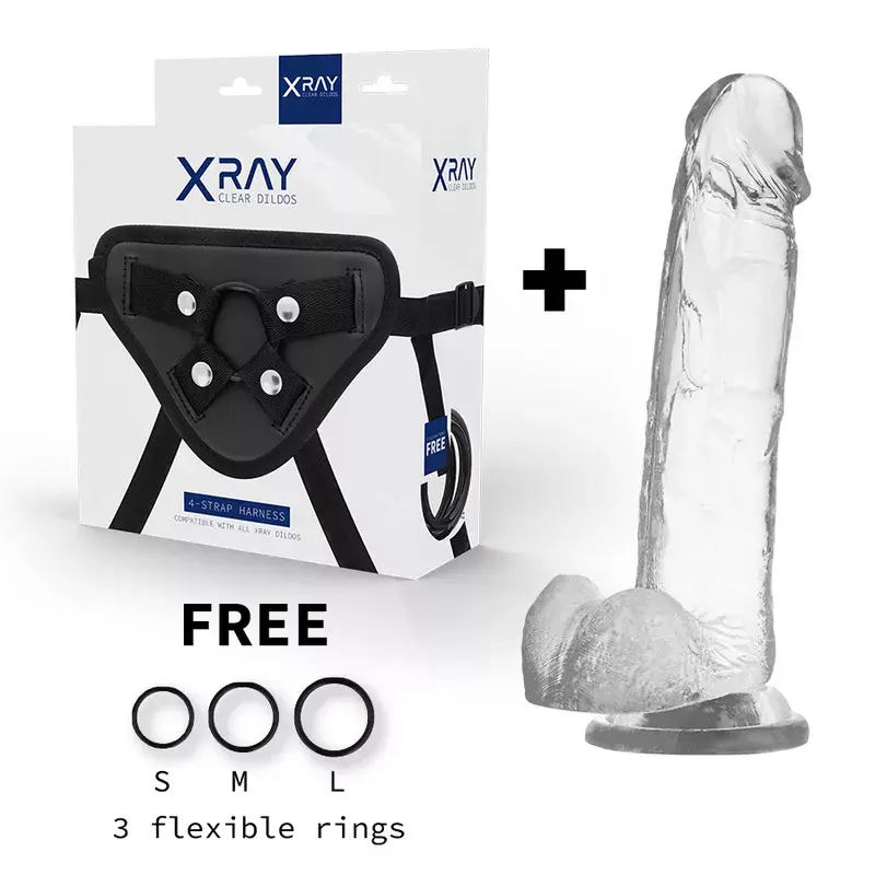 Страпон x ray XRAY HARNESS + COCK 22x4.6 см Photo 2
