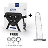 Страпон x ray XRAY HARNESS + CLEAR COCK 18×4 см Photo 2