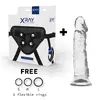 Strap-on x ray XRAY HARNESS + CLEAR COCK 19cm x 4cm Photo 2