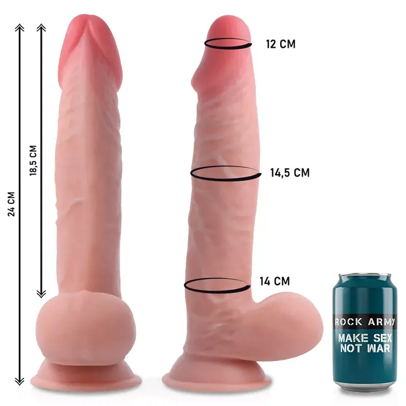 Strap-on rock army Dual Density Sherman 24 cm Photo 4