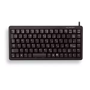 Compact Keyboard Cherry G84-4100LCAGB-2 QWERTY 83 keys Combi USB/PS/2 Black 1.75 m cable