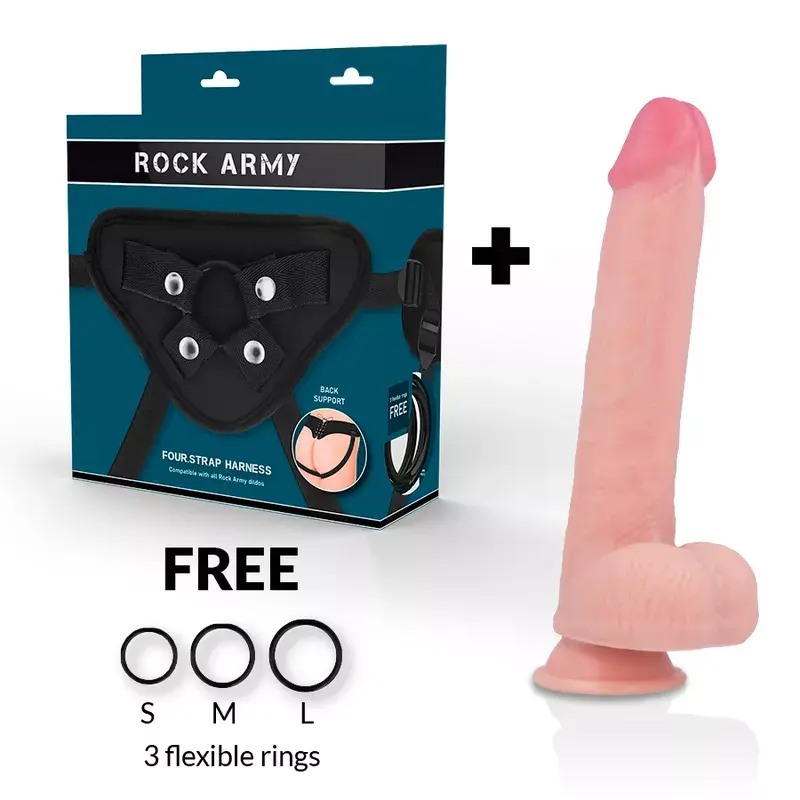 Страпон-дидло Rock Army Premium Kingcobra 24 см Photo 2