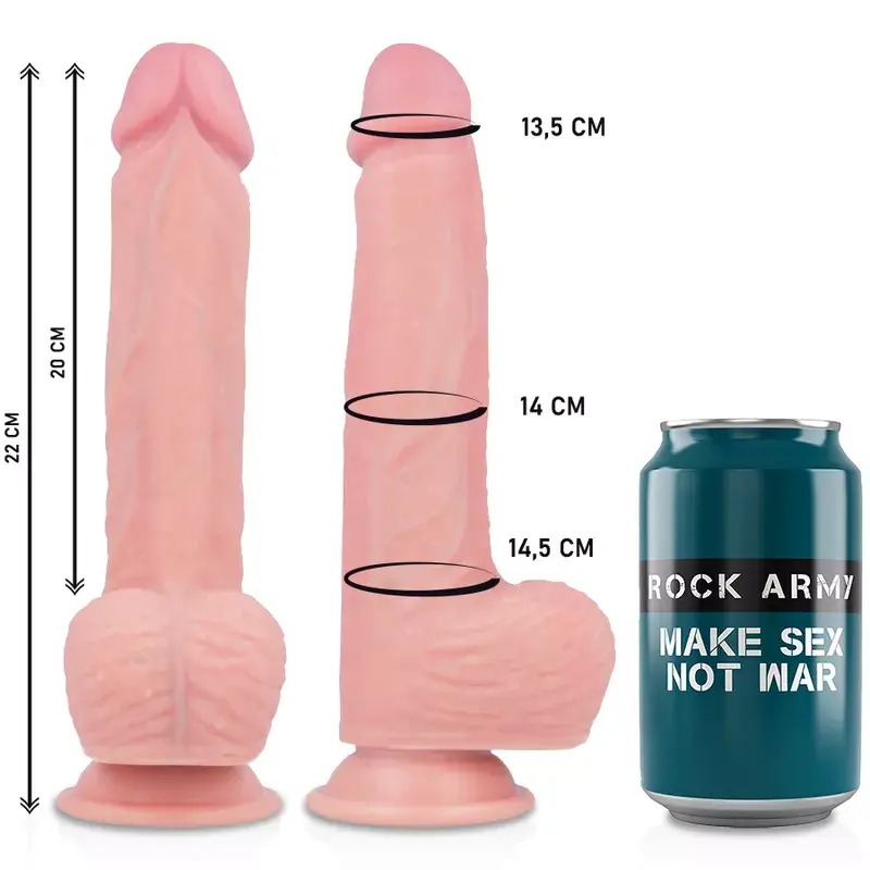 Strap-On rock army силиконовый — 22 см Photo 4