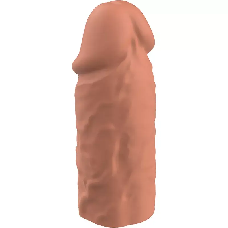 Насадка на пенис VIRILXL LIQUID SILICONE V3 BROWN Photo 2