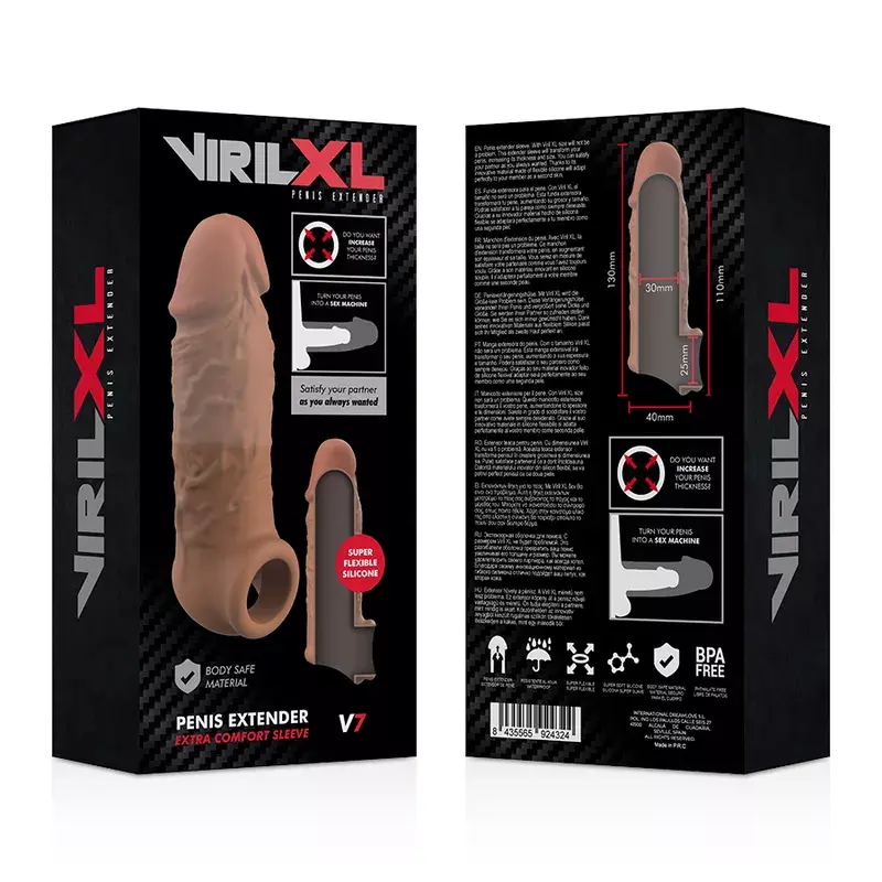 Насадка на пенис VIRILXL LIQUID SILICONE V7 Photo 3