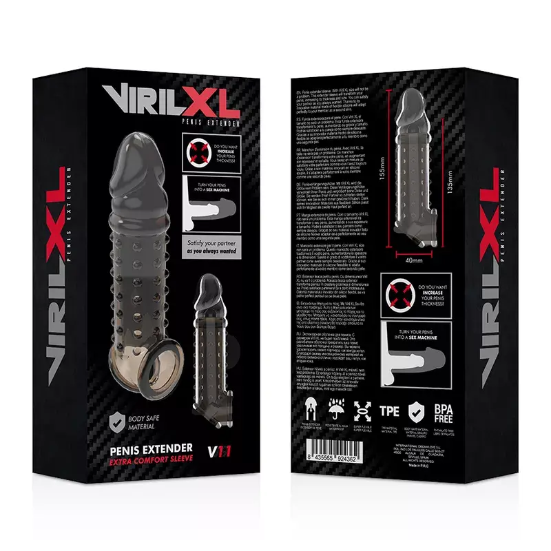 Насадка‑удлинитель VIRILXL V11 Black Photo 5