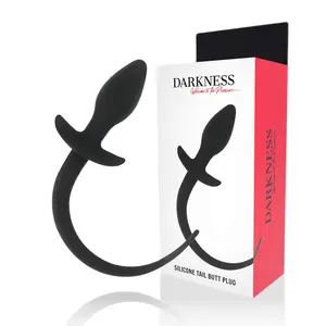 Anal Plug DARKNESS Silicone Black 28 cm