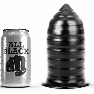 Anal plug All Black D-222815, silicone, 16 cm length, 0.78 kg