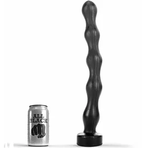 Анальные бусы all black D-222820 — силикон, 41,5 см, 0,643 кг