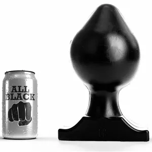 Анальная пробка ALL BLACK Силикон Черный 22,5 см 12 дюймов