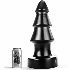 Анальная пробка all black DESAFÍO ANAL силиконовая, длина 40 см, гладкая поверхность, вес 4.457 кг