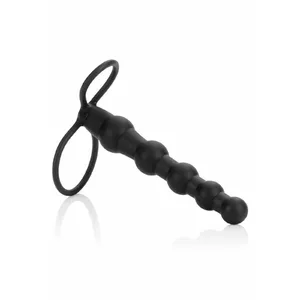 Penisa stiprinājums CalExotics Beaded Dual Penetrator Black D-225016