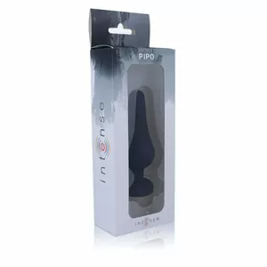 Anālais korķis INTENSE Silikons Melns 13 cm