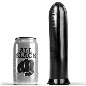 Anālais korķis All Black Silikons Melns 19 cm