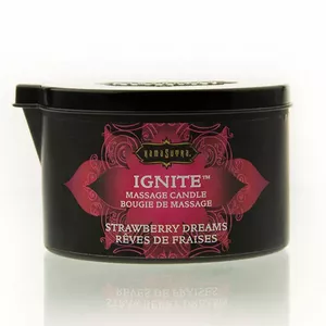 Massage candle KAMA SUTRA Strawberry Dreams 170 g – massage candle with scented wax for skin contact