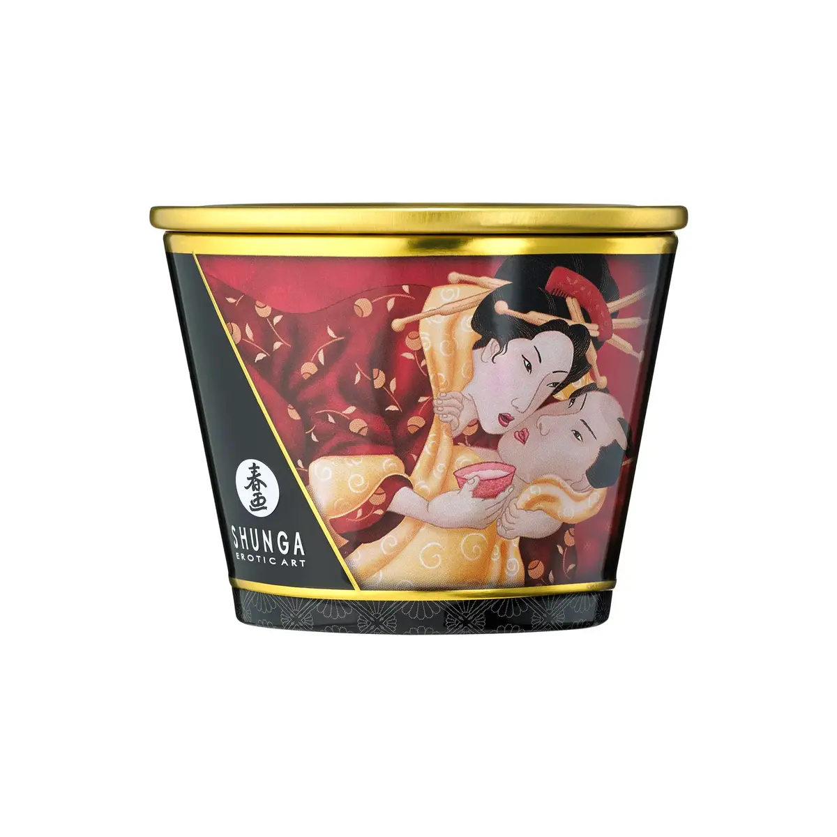 Массажная свеча Shunga Mini Caress Strawberries and Cava 170 мл Photo 3