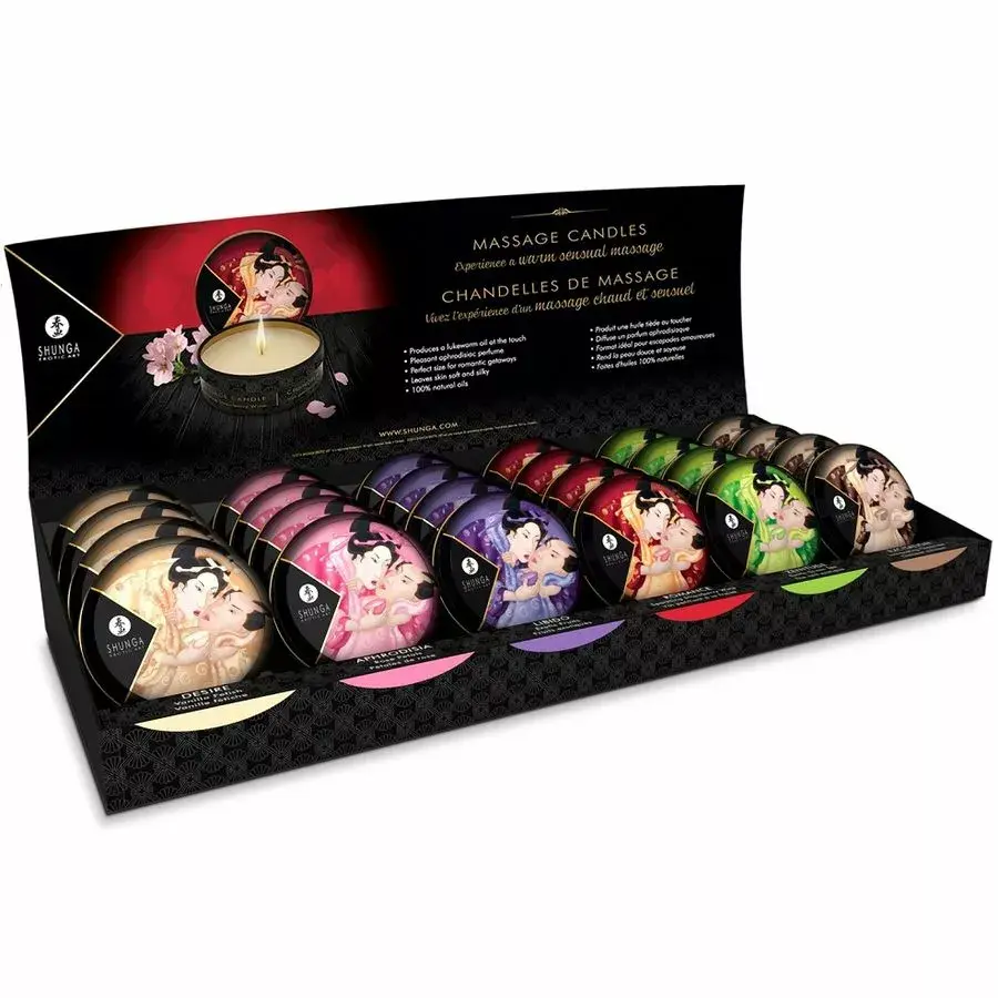 Shunga MINI CARESS BY CANDLELIGHT массажные свечи — набор 24 Photo 7