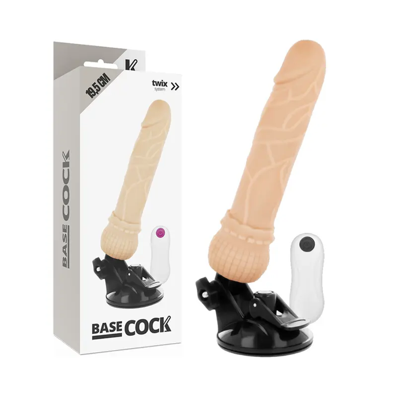 Vibrators BASECOCK Reālistisks Tālvadības Kontrolieris Miesa