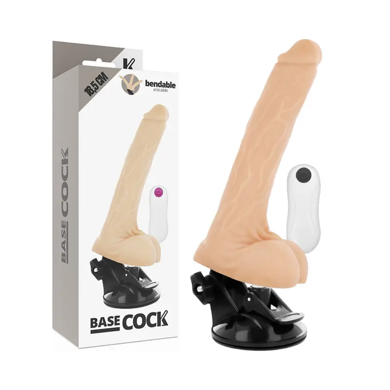 Vibrators BASECOCK Reālistisks Artikulējams Tālvadības Kontrolēts
