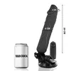 Вибратор BASECOCK Silicone Black 20 см Photo 2