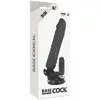 Вибратор BASECOCK Silicone Black 20 см Photo 4