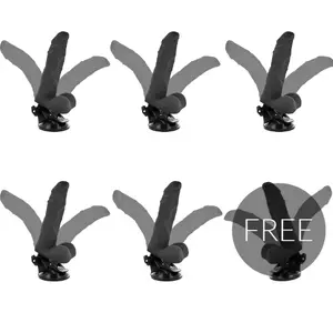 BASECOCK Realistic Bendable Vibrator with Remote Control, 21 cm, Black