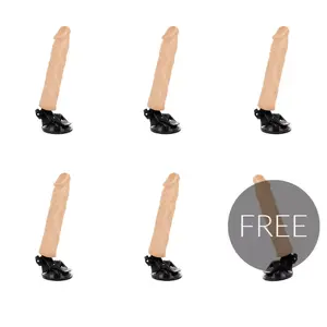 Vibrator BASECOCK realistic remote-controlled, flesh color, 21 cm length, 5+1 vibration modes