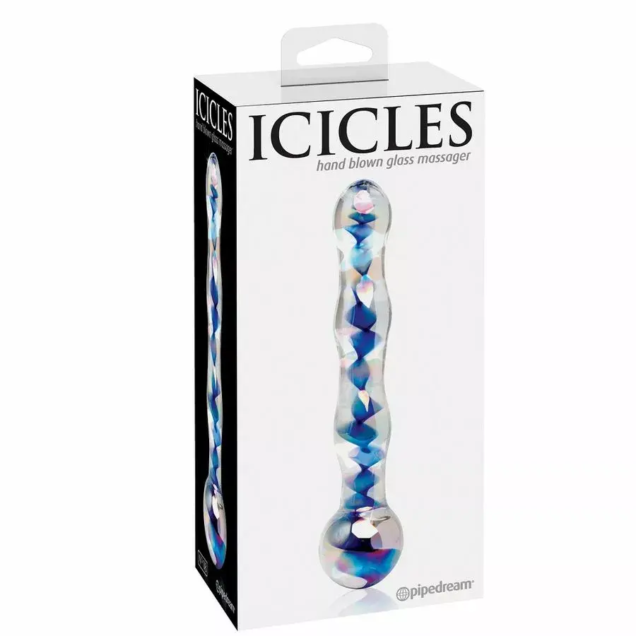 Dildo Icicles Glass Massager Clear PD2908-00 Photo 3