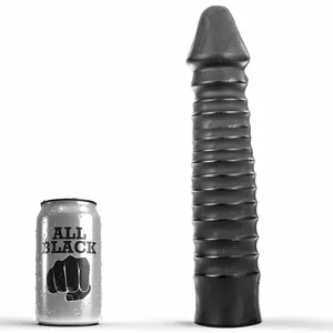 Dildo D-221728 silicone all black 26 cm