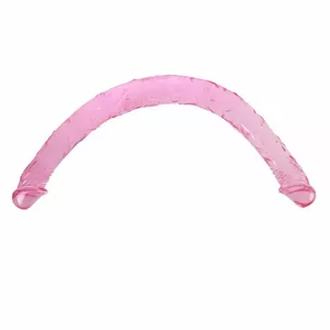 Dildo BAILE Silicone Pink Double Dong 44.5 cm