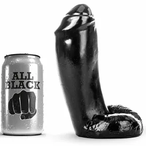 Dildo D-221858 Realistic Silicone All Black 18 cm