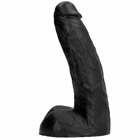 Silikona dildo All Black D-222822 — 22 cm Photo 2