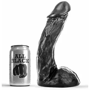 Dildo Dildo Silicone All Black 23 cm