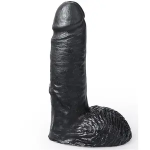 Dildo HUNG SYSTEM Silikons Melns Krāsa Marcel 17 cm