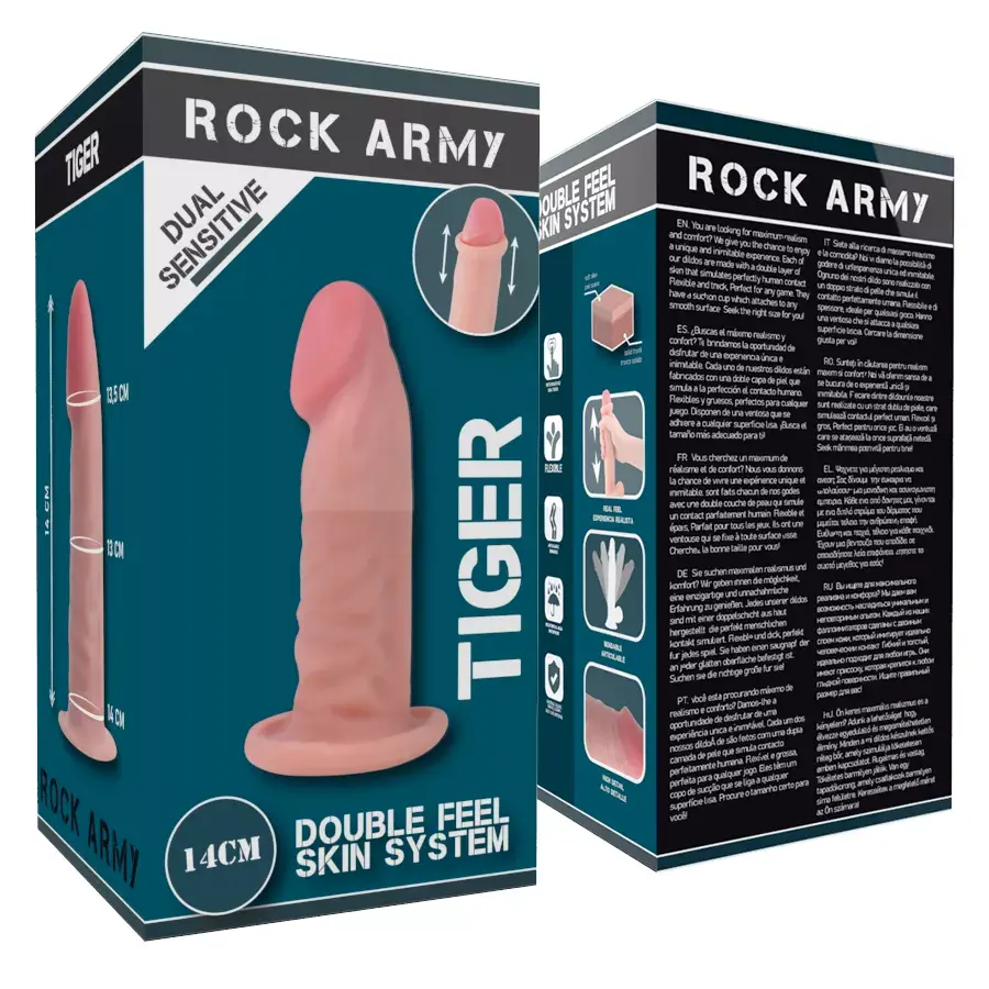 Дилдо ROCKARMY Dual Density Tiger Photo 8