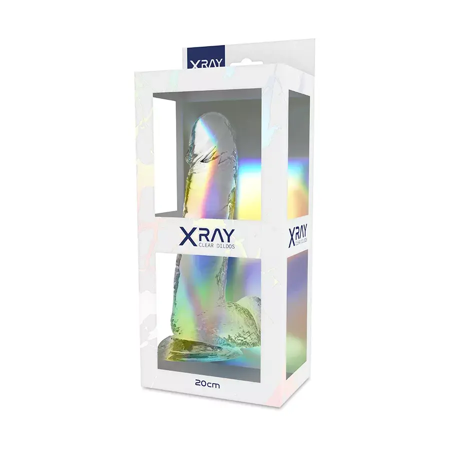 Дилдо x ray Clear Cock with Balls — 20 см Photo 7