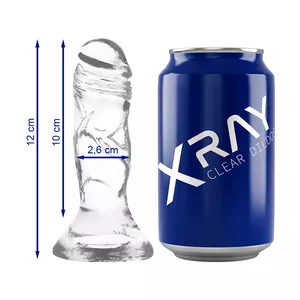 Dildo X RAY Caurspīdīgs loceklis 12 cm 2.6 cm