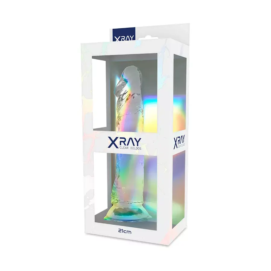 Фаллоимитатор x ray Clear Cock 21 см × Ø 4 см Photo 7